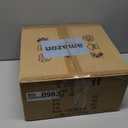 Semi Flush Mount Ceiling Light Fixture Vinatge Black Ceiling Lights Mid Century Modern Glass Close to Ceiling Lighting Fixtures for Bedroom Hallway Foyer Bathroom Kitchen Laundry Room Nursery (11.8 inch, Brown-3 Bulbs(black base))