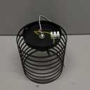 Small Ceiling Light Fixture Rustic Hallway Light Fixtures Ceiling, E26 E27 Base Black Industrial Semi Flush Mount Ceiling Light, for Entryway, Porch, Kitchen Over Sink Light Fixtures