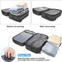 TANGCORLE Vacuum Seal Travel Backpack, Expandable Vacpack Backpack with Vaccum Compression System, Water Ressistant 17.3 Inch Laptop Backpack with USB Charging Port-Vacuum Pump Included, 50L