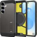 Spigen Tough Armor (Ai) MagFit Designed for Galaxy S25 Case [Kickstand] [Fast Wireless Charging] (2025) - Gunmetal