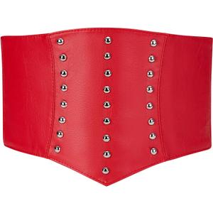 YooAi Corset Belt Women Renaissance Steampunk Elastic Corset Belt for Halloween Costume Pirate Accessories Belt for Dresses