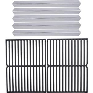 GasSaf Parts Kit Replacement for Weber 7534 7522, Spirit 500, Genesis Silver A, Spirit 200 Series E200, E210, S200, S210 with Side Control Knob, 21.5 inch Flavorizer Bars and 15 inch Grill Grates