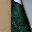 5 ft. PVC Unlit Artificial Slim Pencil Christmas Tree with Stand Home Holiday Decor Green