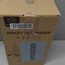 PAPIFEED Automatic Cat Feeder 6L 2.4G WiFi Smart Pet Feeder with Camera & Two-Way Audio, Adjustable Angle, Easy to Clean Detachable Feeding Schedule 1-10 Meals Per Day for Cats & Small Dogs - Black