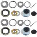 2Sets L68149 L44649 Trailer Axle Hub Bearings Kit with 171255TB Grease Seals