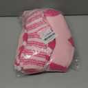 48 Pcs Galentines Day Gifts for Women, 12 Set Pink Valentines Gift Set with Fuzzy Socks, Velvet Hair Scrunchies and Greeting Cards, Cute Galentines Bulk Gifts for Friends, Coworkers