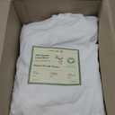 LANE LINEN 100% Organic Cotton Twin Sheets Set, 3Pc Twin Bed Sheets, Soft & Comfy Breathable Cotton Percale Sheets for Twin Size Bed, Dorm Room Essentials Low Pill Fade Resistant White Sheets (01: Pure White)