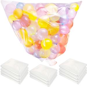 10 Pcs Large for Transport 98.4 x 59 Inches Clear Balloon Drop Plastic Giant Balloon Storage for Wedding Birthday Party Supplies