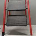 5 Step Folding Ladder, Portable and Compact, Anti-Slip Multi-Use Household Step Ladder for Home, Kitchen, Office, and Garage Easy Storage, Sturdy and Durable