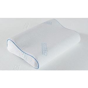 Ecosa Cooling Gel Memory Foam Pillow | Cool-to-Touch Fabric | Contoured Design | Adjustable Height | 4 Times Cooler Than Cotton | 100 Night Trial, 22 x 14.9 x 4.5 inches