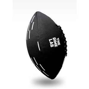 The Dime Lab Water Football - Waterproof Football for Pools, Beaches, & Lakes - Strong Grip Training, Outdoor, All-Weather Water Toys for All Ages - Black