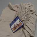 Wrap Around Dust Ruffle Bed Skirt - Cream - for Queen Size Beds with 15 in. Drop  Easy Fit Elastic Strap - Pleated Bedskirt with Brushed Fabric - Wrinkle Free, Machine Wash - by CGK Linens