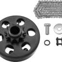 Go Kart Clutch 3/4" Bore 10 Tooth with #40/41/420 Chain, Centrifugal Clutch for Predator 212, MiniBike, Go Kart, Lawnmower and Honda GC GX 2-6.5HP Engine and Small Engines performance Parts.