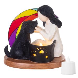 SIGUEJOR Dog Memorial Gifts with Rainbow Bridge, Gift for Dog Lovers