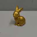 MAIBAOTA Large Gold Bunny Easter Decoration for Home Spring Decoration for Home Table Decor Rabbit Figurines (4.3*2.9*2.1 inches)