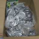 200 Sets Button Maker Supplies, 58mm / 2.28 inch Button Supplies Buttons Parts, (Approx. 2.25 inch) Metal Blank Badge Parts with Blank Paper for Buttons Maker Machine Pin Maker Press