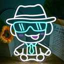 Cute Forgotten Neon Sign, Dimmable Led Light Sign for Wall Decor Cartoon Game Room Decoration Light Up Sign for Video Game Fans Christmas Birthday Gift