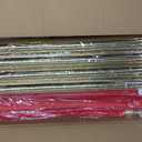 4 Pack Gold Stanchions and Velvet Ropes Set, Stainless Steel Crowd Control Barriers, 3Pcs Red Carpet Ropes and Poles for Party Supplies,Photobooth Accessories, Prom,Birthday,Business,Wedding, Museums
