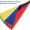 16.4ft Rainbow Parachute for Outdoor Party Games, Kids Play Parachute Group Cooperative Team Game Toys, Family Get-Together Entertainment