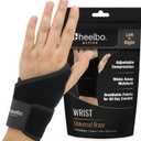 Heelbo Active Universal Support Wrist Compression Brace | Carpal Tunnel Wrist Brace Night Support | Unisex| Left Hand & Right hand for Pain Relief & Injury Recovery
