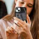 Vintage Scary Halloween Black Cat Phone Case Fit for iPhone 15 Plus  Shockproof Designed Funky Art Cute Print Phone Case Cover for Boy Girl Men Women