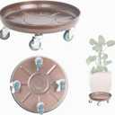 3 Pack Metal Heavy Duty Plant Caddy With Wheels 12 Inch, Round Plant Caddy Suitable For Outdoor and Indoor Mobile Flower Pots, Don't Worry About This Metal Product Getting Deformed or Damaged.
