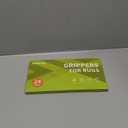 Rabenda 24 Pcs Grippers for Rugs, Non Slip Rug Pads for Hardwood Floors and Tiles, Reusable Rug Tape for Area Rugs, Dual Sided Adhesive Rug Pad Gripper Keep Corners Flat,(Black)