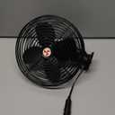 12V Fan RV|Truck Cooling Heavy Duty 8" Metal Car Fan Bus|Boat|Forklift|Car|Camper|Lawn|Mower|Tractor 2-Speed Black