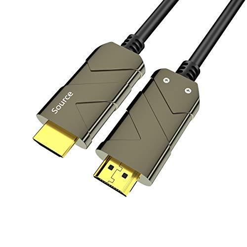 BIFALE 8K Fiber Optic HDMI Cable 50ft, HDMI 2.1 Cable Support 8K@60Hz,4K@120Hz, 48Gbps, Dynamic HDR 10, eARC, Dolby Vision, HDCP2.2, 4:4:4, Compatible with Apple TV, Projector, Xbox, PS4-15.3m