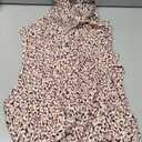 Womens Halter Neck Summer Boho Floral Print Casua  Sleeveless Vintage Ruffle Belt Sexy Dresses Womens Loose Dresses S