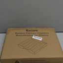 Kitsure Silverware Organizer - Expandable Bamboo Kitchen Drawer Organizer for Cooking Utensils and Cutlery, Sturdy & Thickened Kitchen Organizers and Storage Solution, Medium, Natural