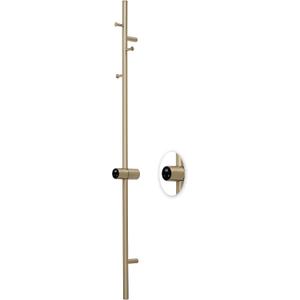 Electric Heater Towel Warmer Rack for Bathroom,Timer&Adjusted Temperature,Stainless Steel,Space Saving,Brushed Brass,47.24 * 3.74 * 4.53in,Wall Mounted-Hardwired Installation