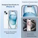 SYNCWIRE Screen Protector for iPhone 15 [6.1 inch], Reinforced Tempered Glass with Easy Installation Frame, Bubble Free, HD Clear, Shatterproof, Scratch Resistant, Case Friendly, 3 Pack