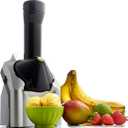 Yonanas Classic Frozen Fruit Soft Serve Maker for Healthy Vegan and Dairy-Free Treats, 200W Silver Machine with 36 Recipes, BPA Free, Easy to Clean, Quick and Simple to Use