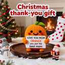 Crochet Orange Gift for Mom, Gifts for Mom, Mom Birthday Gifts, Mothers Day Gifts, Cute Keepsake Decor, I Love You Mom Gift from Daughter Son Husband