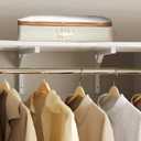 Under Bed Storage Containers, Stackable Beige Closet Organizers and Storage Bins, Lightweight Storage Bags with Clear Window for Bedroom, Dorm