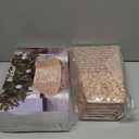 Blissun Sparkling Champagne Gold Christmas Tree Collar Color Shifts with Light 25.2 Bottom / 14.9 Top Foldable Base Cover, Sequin Champagne