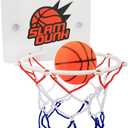 Mini Basketball Hoop Overdoor - No Drill Indoor Basketball Hoop for Kids, Portable Small Basketball Hoop for Bedroom/Desktop, Indoor Play Hoop for Boys Girls