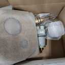 Delta Modern 14 Series Round Rain Shower System Faucet Set, Rainfall Brushed Gold Shower Head and Handle Set, Valve Trim Kit, 10 Inch, Champagne Bronze 342702-CZ