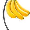 Banana Holder Stand - Hanging Hook Stands, Banana Hanger Hook Stand for Kitchen Counter (Modern, Black)