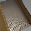 PATIKIL 11.8" x 5.9" 304 Stainless Steel Perforated Sheet, 0.3" Round Hole 20GA Expanded Metal Mesh Plate Screen Decorative Meshes for Ventilation Grill