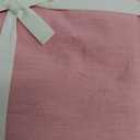 BESTOUCH Duvet Cover Set 100% Washed Cotton Linen Feel Super Soft Comfortable Chic Lightweight 3 PCs Home Bedding Set Solid Red Pink Queen (Queen (90" x 90"))