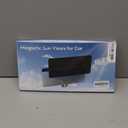 NAZZO Sun Visor Extender for Car, Sun Blocker with PC Sunshade Lens, Magnetic Mounting Adjustable Position, Protect from Glare, UV Rays, Snow Blindness for Safe Driving, Universal for Car, SUV (Black)