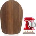 Mixer Slider Mat for Kitchen Aid 4.5-5 Qt Tilt Head Stand Mixer, Wood Sliding Tray Mixer Sliders for Kitchen Aid Artisan Mixer Accessories and Attachments, Countertop Storage Brown