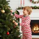 PATPAT Boys Pajama Sets Ages 2-12 Years - Snug Fit Long Sleeve Crew Neck Sleepwear, Soft Breathable Kids PJs (Red, S)