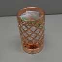 TOBUSA Crystal Cordless Table Lamp Rechargeable, Portable 6000mAh Battery Operated Lamp with 3 Color Temps & Stepless Dimming, Bedside Touch Small Desk Lamp, Rose Gold LED Night Light for Bedroom Bar