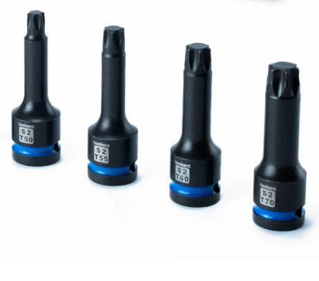 Toolant Torx T30 Impact Bit Socket Set 11pcs,1/2" S2 Steel Air Drive Star Sockets, Long High Impact Bits, Professional Mechanic & Automotive Repair Socket Set