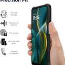 Motorola Moto G (2025/2026) & G Play (2026) Rugged Protective Case- Black - Precision fit, Military Grade Shock Absorbing Cover for Enhanced Phone Grip, Drop Protection