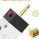 Pneumatic Solenoid Valve 1/4" NPT AirTAC 4V210-08 DC12V Single Coil Pilot-Operated Electric 2 Position 5 Way Connection Type Junction Box
