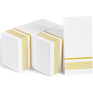 400 Pack Paper Dinner Napkins, Absorbent Paper Napkins, Premium Quality Guest Towels, 2-Ply Disposable Hand Towels for Thanksgiving, Kitchen, Events, Parties or Events
